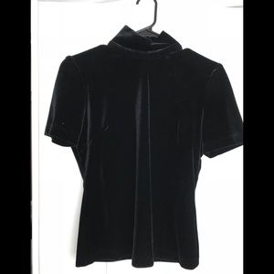 Black velvet top